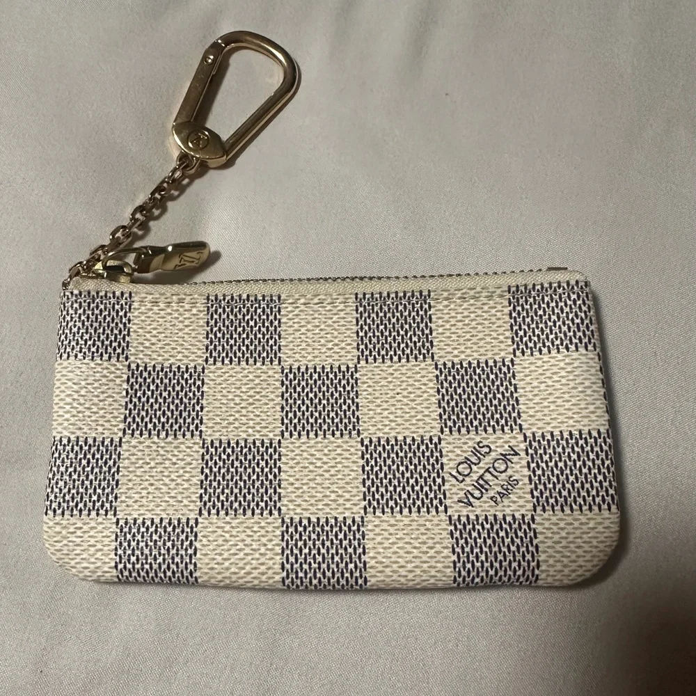 Louis Vuitton Key Pouch‎ Damier Azur White/Blue - Picture 2 of 13